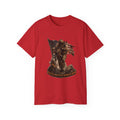 Patriotic Firefighter T-Shirt — "Here in Our Time Comes to Stand" Vintage Rescue Tee