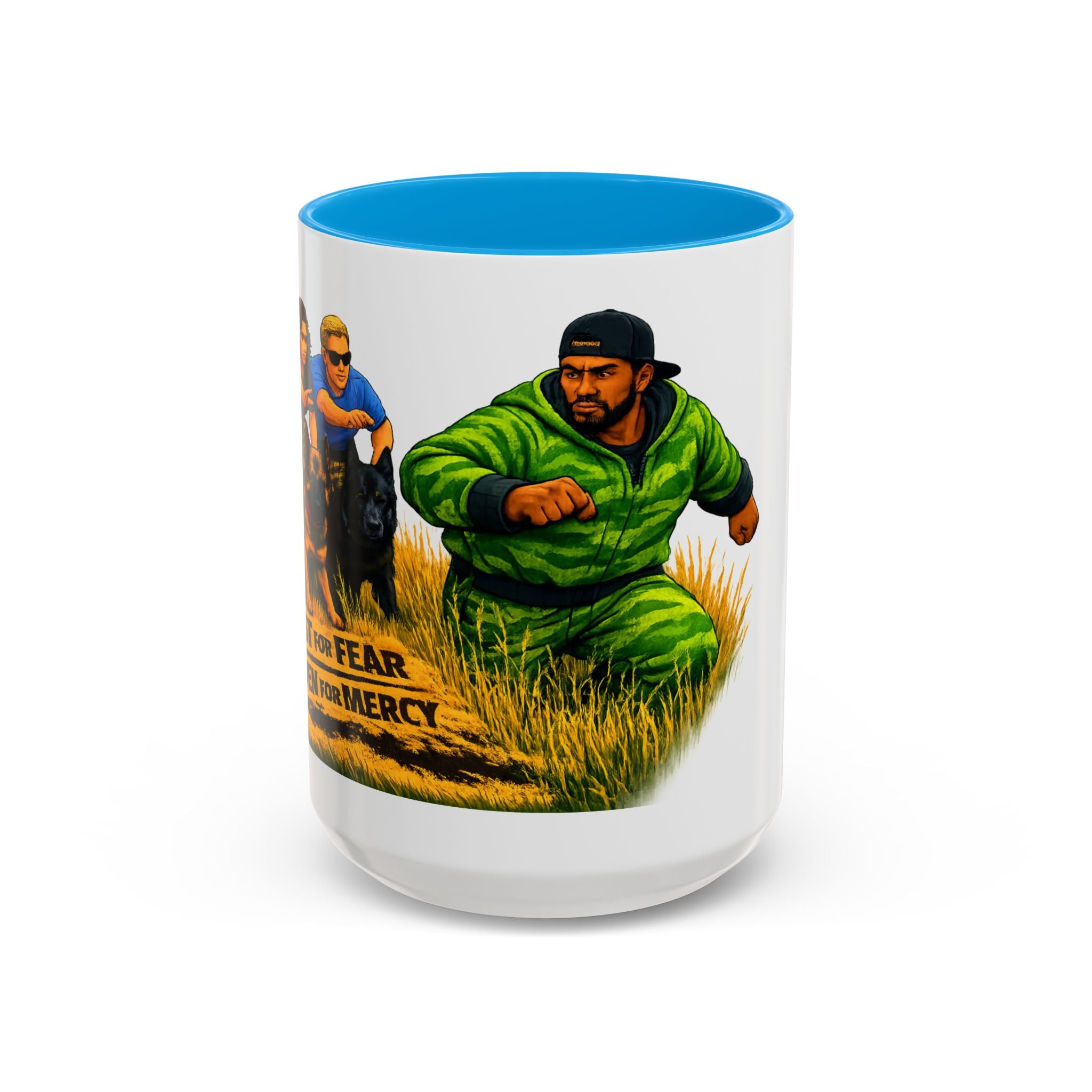 K9 Team Training Day Mug — 'No Fear, No Mercy' Coffee Cup