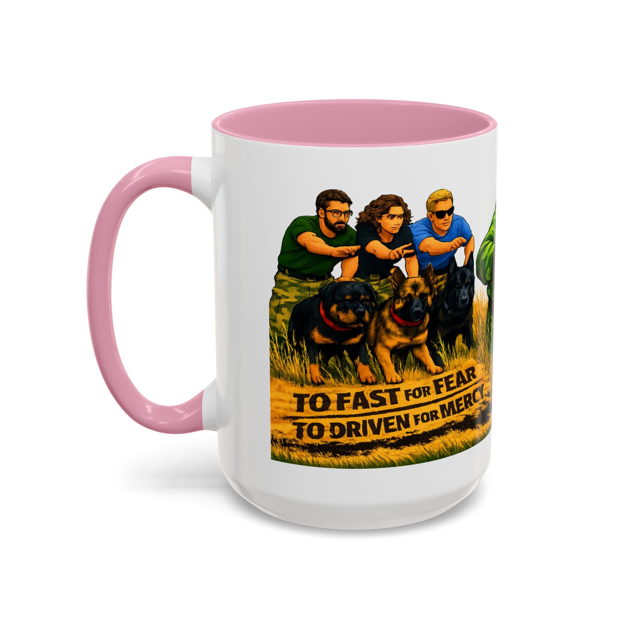 K9 Team Training Day Mug — 'No Fear, No Mercy' Coffee Cup