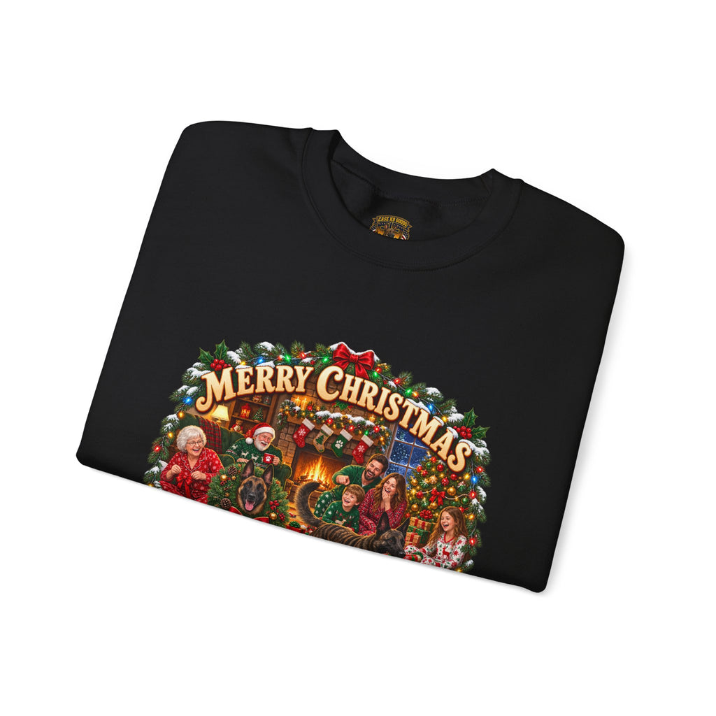 Christmas Sweatshirt — "Merry Christmas the Malinois Dogs Did It" Holiday Crewneck