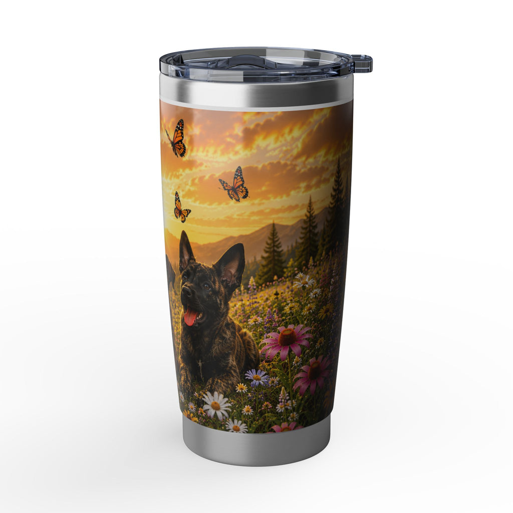Dutch Shepherd Puppies Chasing Butterflies Vagabond Tumbler