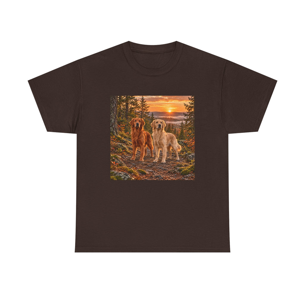 Golden Retriever Sunset Tee