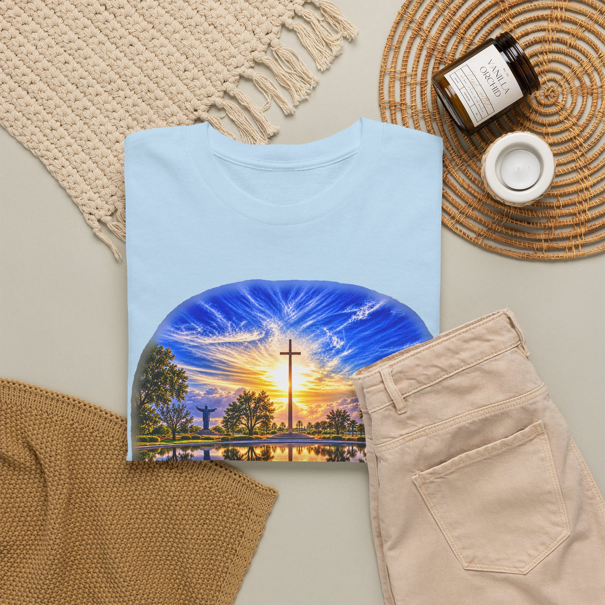 Christian Inspirational Cross Reflection Faith T-Shirt