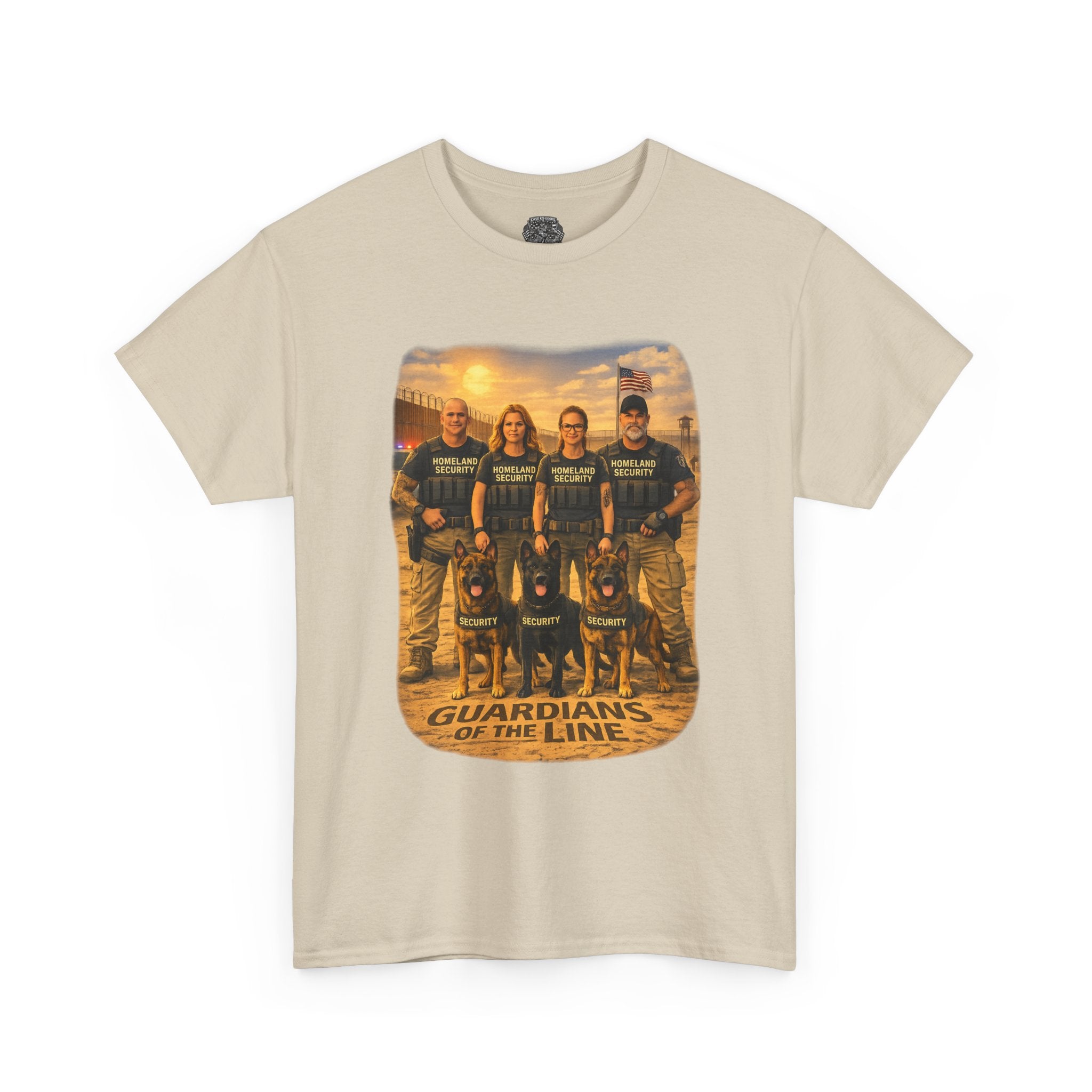 Guardians of the Line Tee – Vintage Military Tribute Graphic T-Shirt