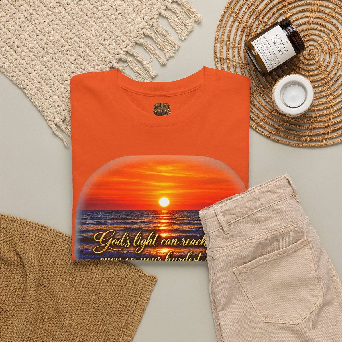 “You’ll Light Up My Whole World” Sunset Quote T-Shirt