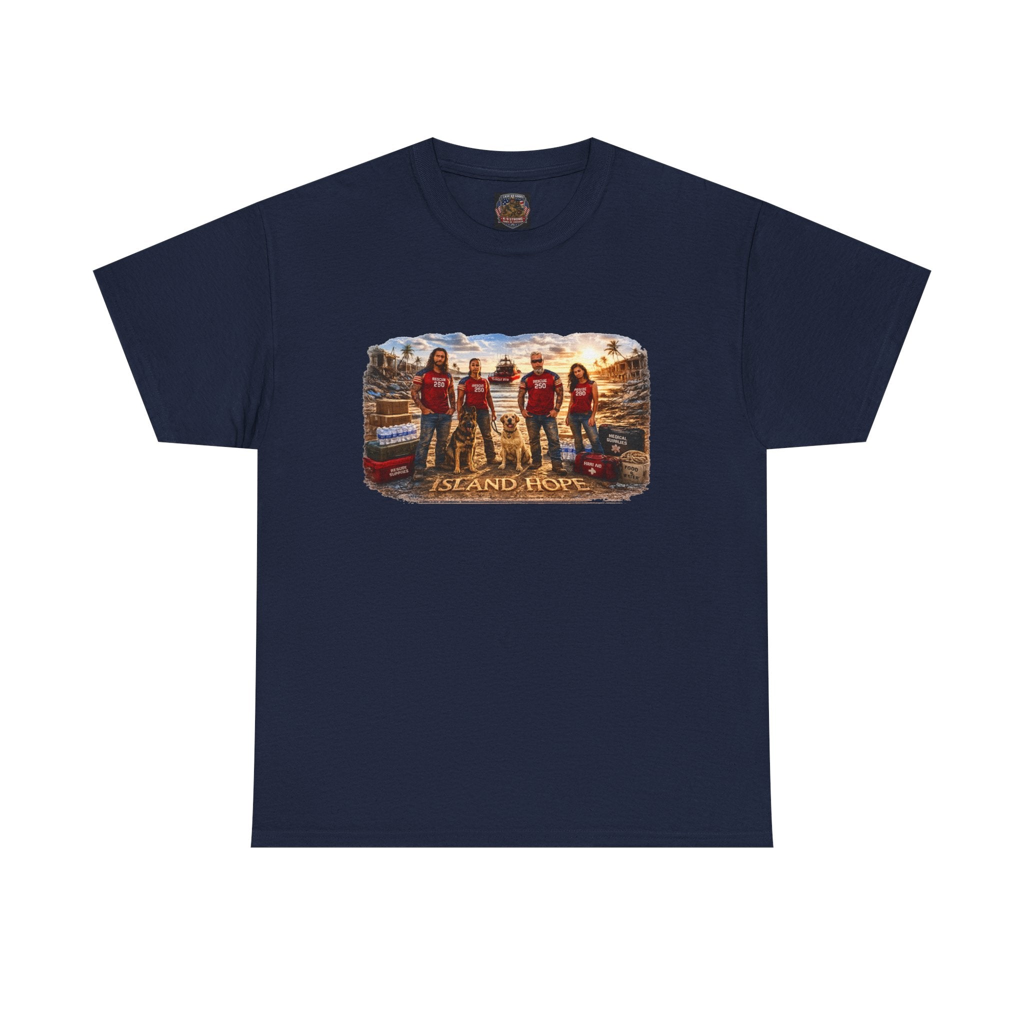 Island Seach and Rescue Team Tee — Vintage Graphic T‑Shirt