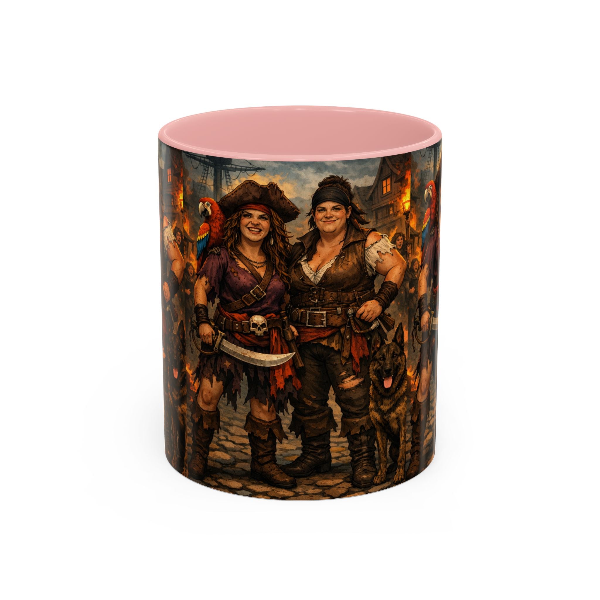 Pirate Family Coffee Mug — Fantasy Buccaneer Artwork 11/15oz