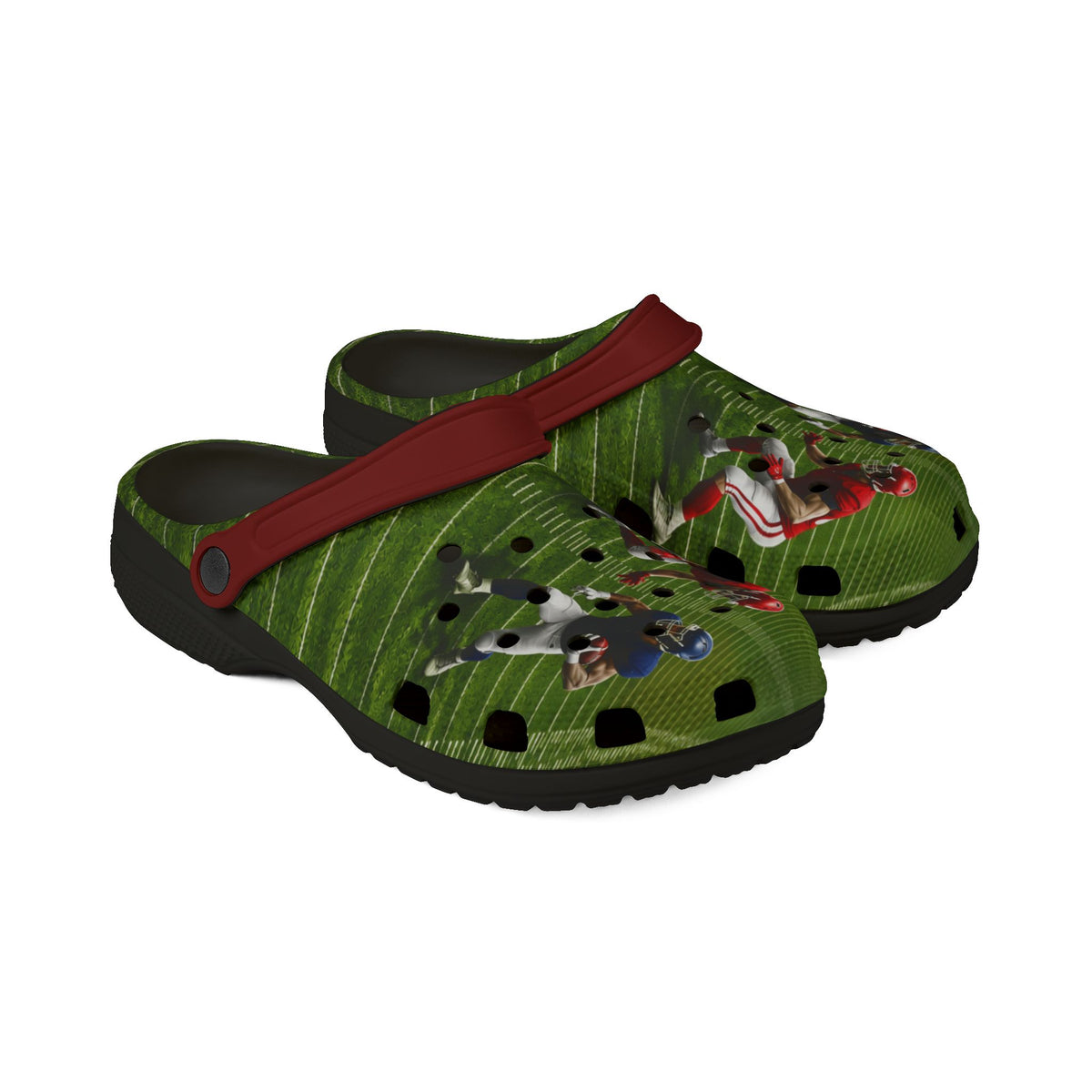 Football Fan EVA Foam Clogs – Youth / Adult Gridiron Slide Shoes