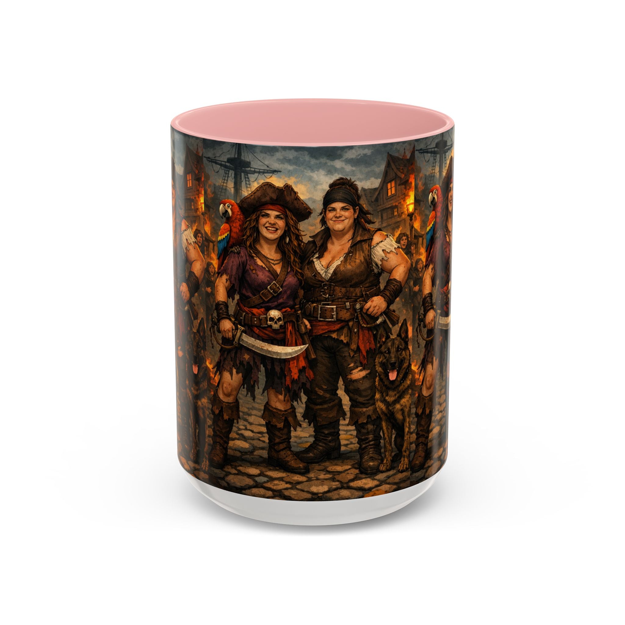 Pirate Family Coffee Mug — Fantasy Buccaneer Artwork 11/15oz