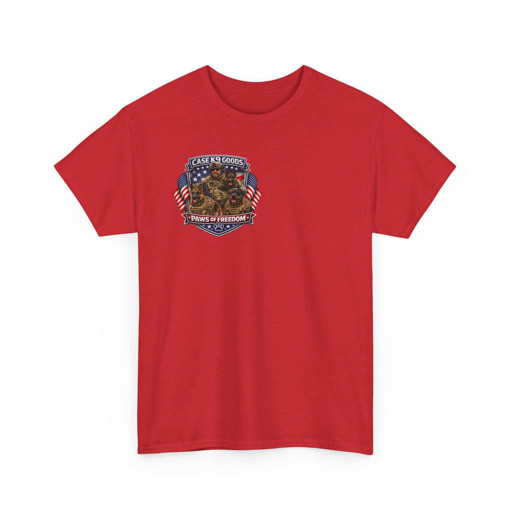 Equal in Valor T-Shirt — K9 Police Handler & Dog Tribute Tee