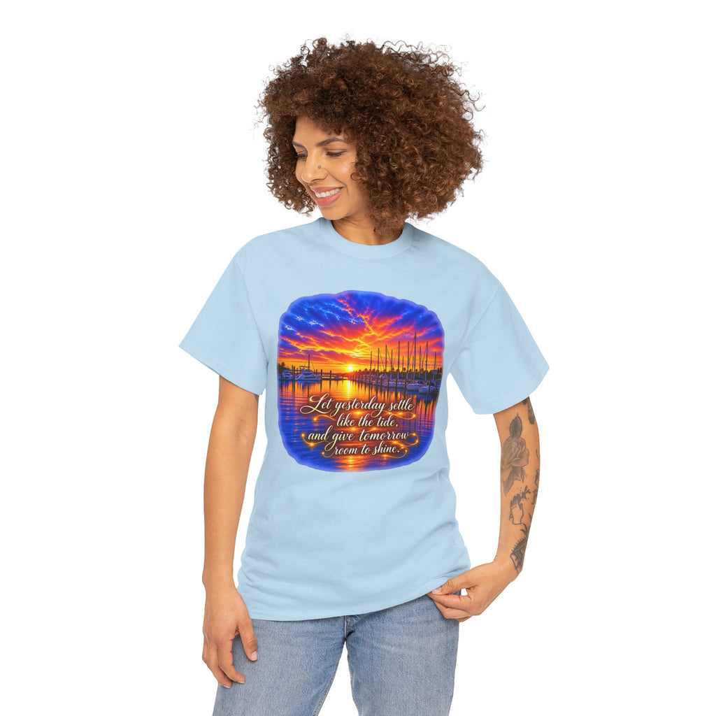 Sunset Harbor Inspirational Quote T-Shirt