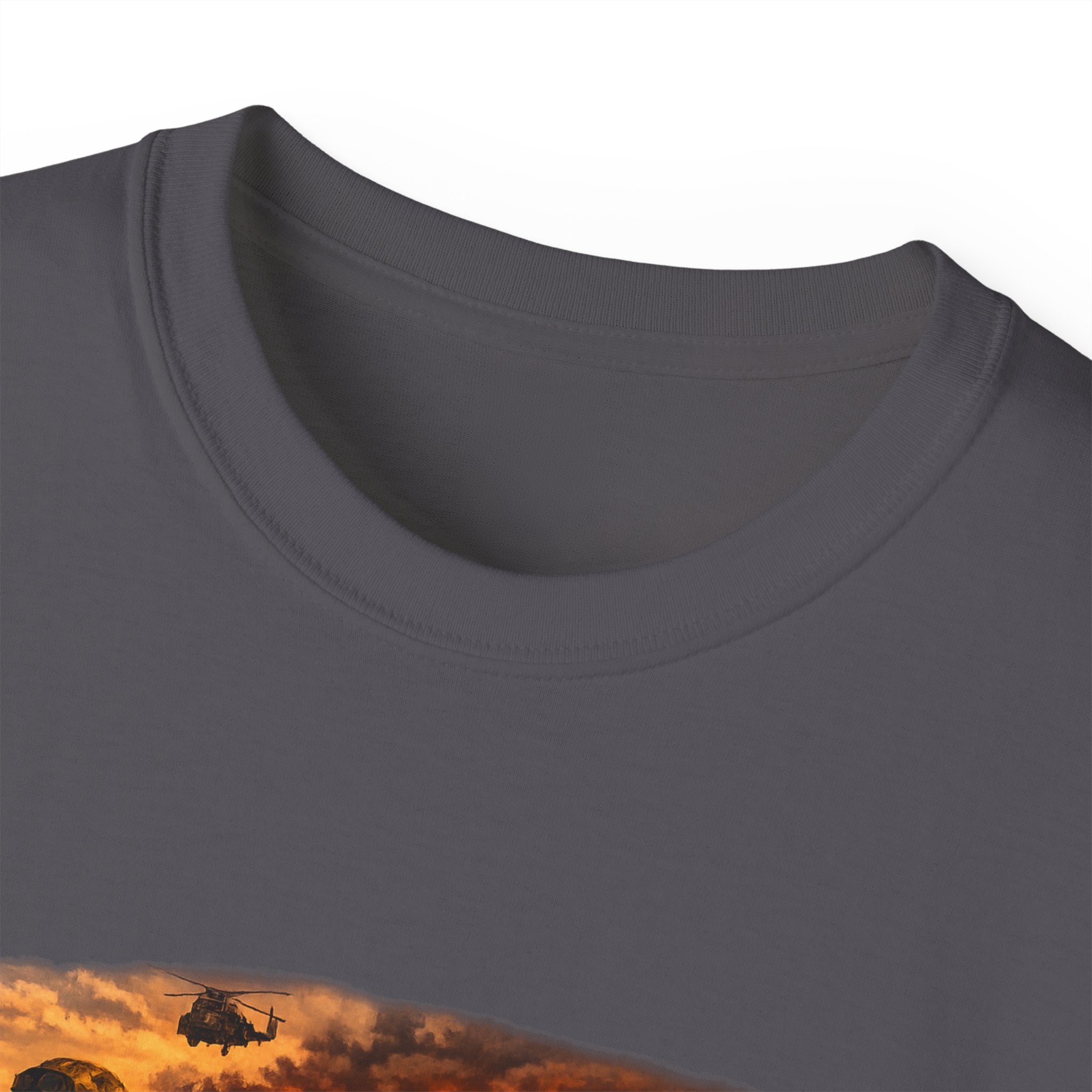 Courage Under Fire Tee — Vintage war Battle Scene Cotton Shirt