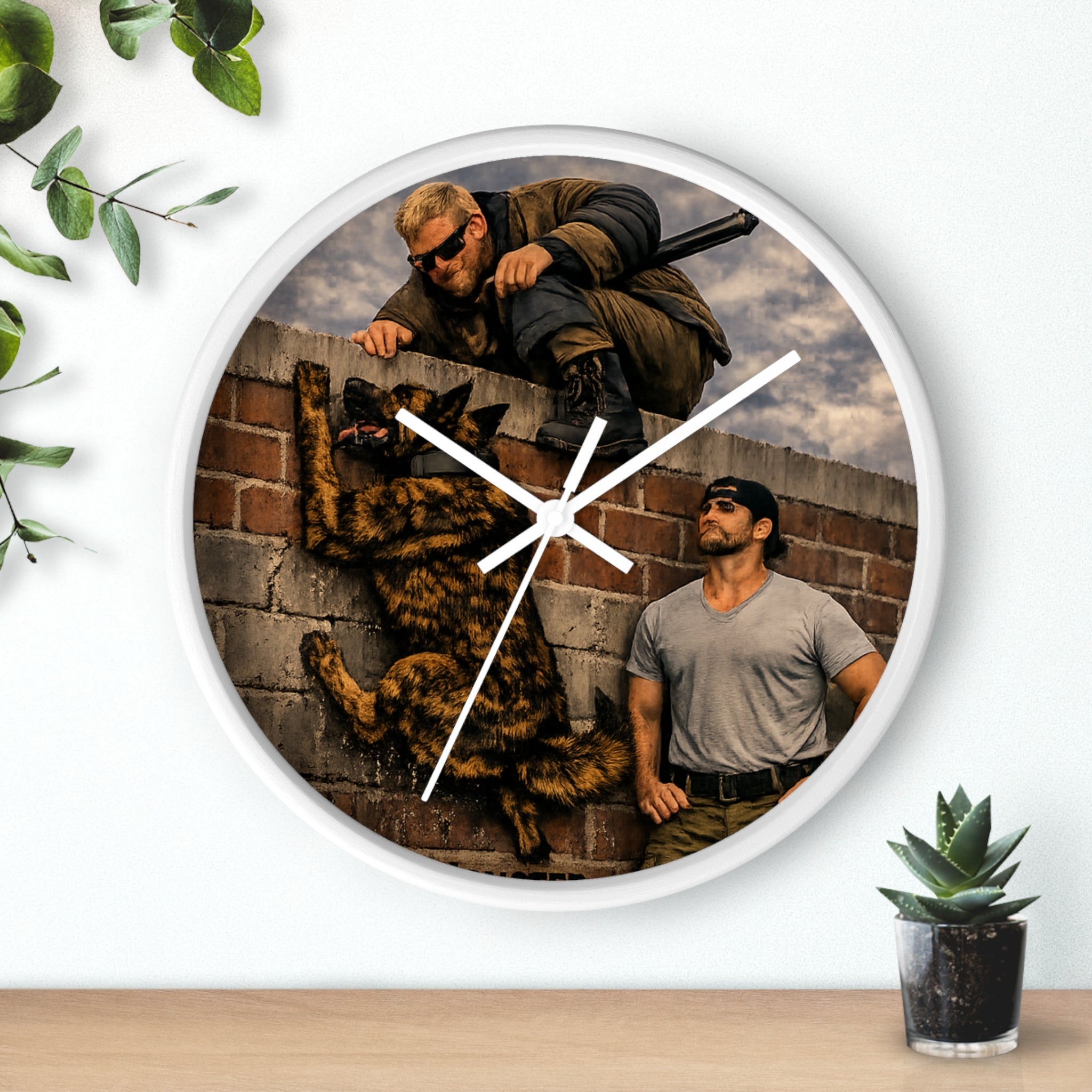 Wall Clock - K9 Tactical Team Rescue Scene Clock