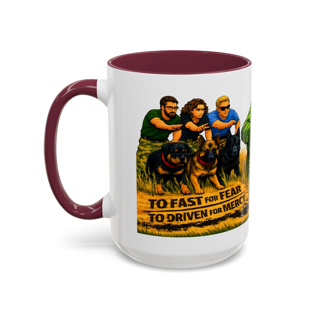 K9 Team Training Day Mug — 'No Fear, No Mercy' Coffee Cup