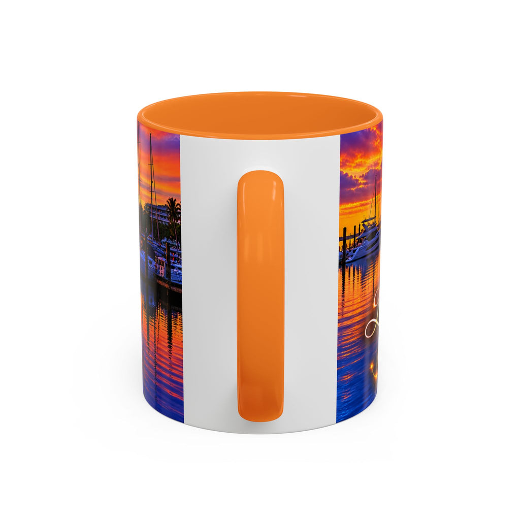 “Inspirational coffee cup” Sunset Marina Mug