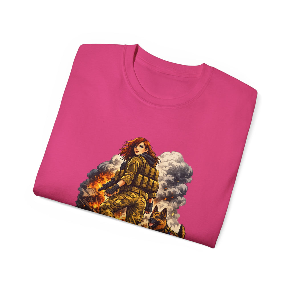 Still At Watch Firefighter & K9 T-Shirt