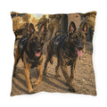 K9 Tactical Belgian Malinois Outdoor Pillow – Military Working Dog Decorative Cushion