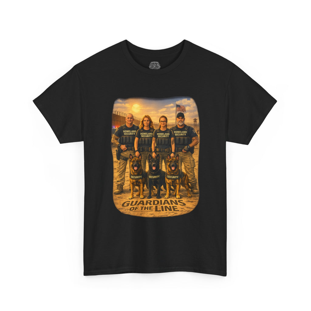 Guardians of the Line Tee – Vintage Military Tribute Graphic T-Shirt