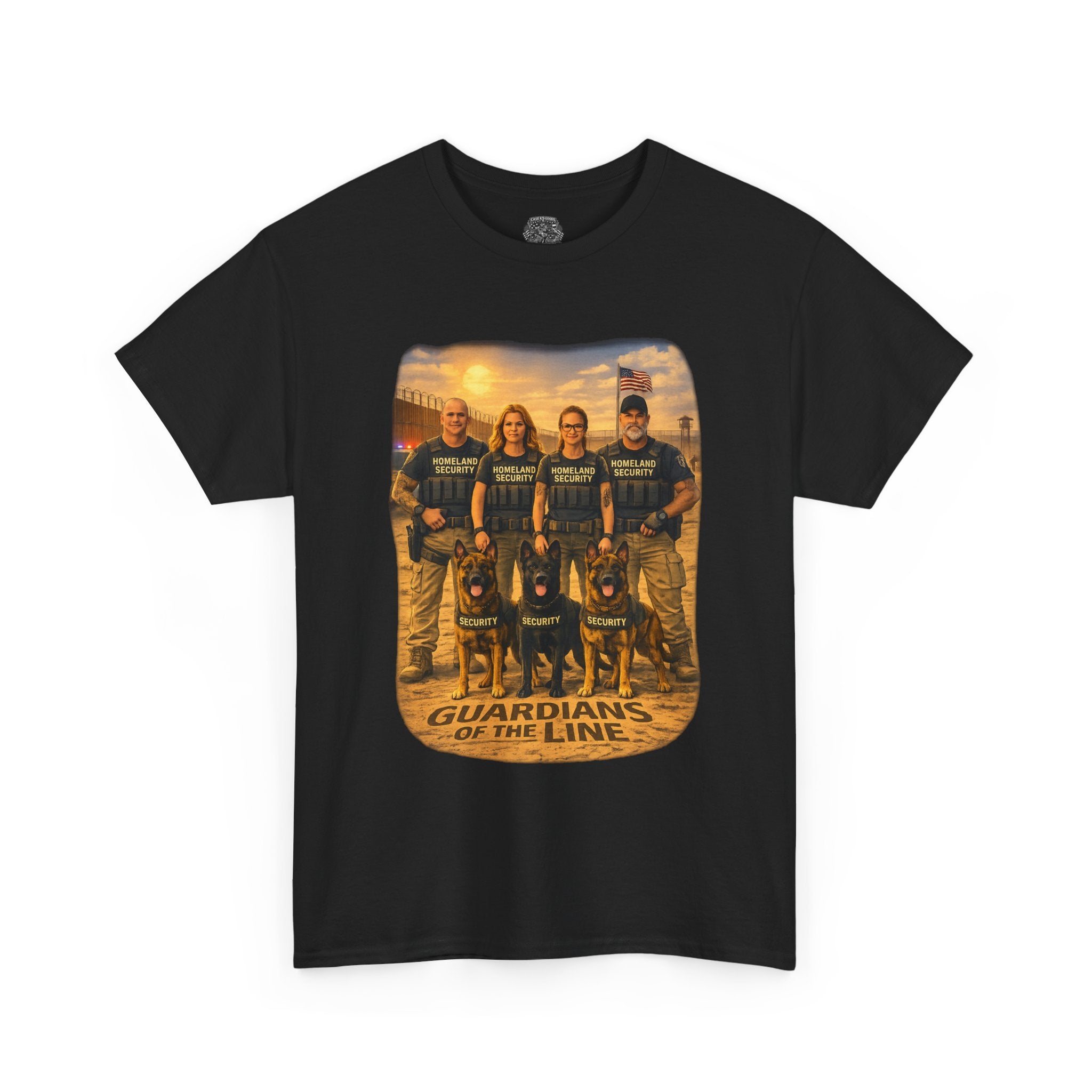 Guardians of the Line Tee – Vintage Military Tribute Graphic T-Shirt