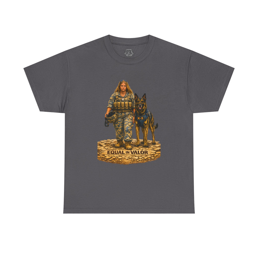 T-Shirt — Equal in Valor Military K9 Handler Tee