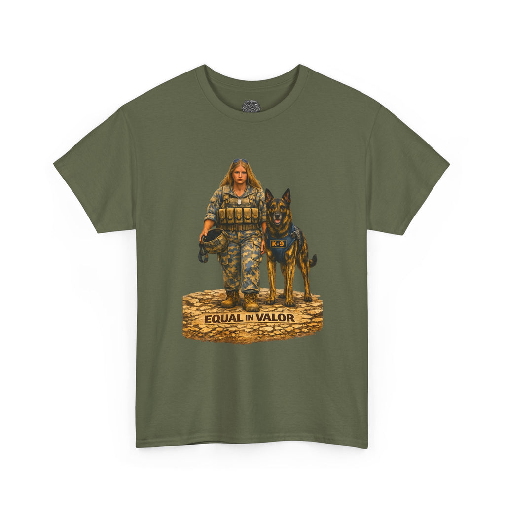 T-Shirt — Equal in Valor Military K9 Handler Tee