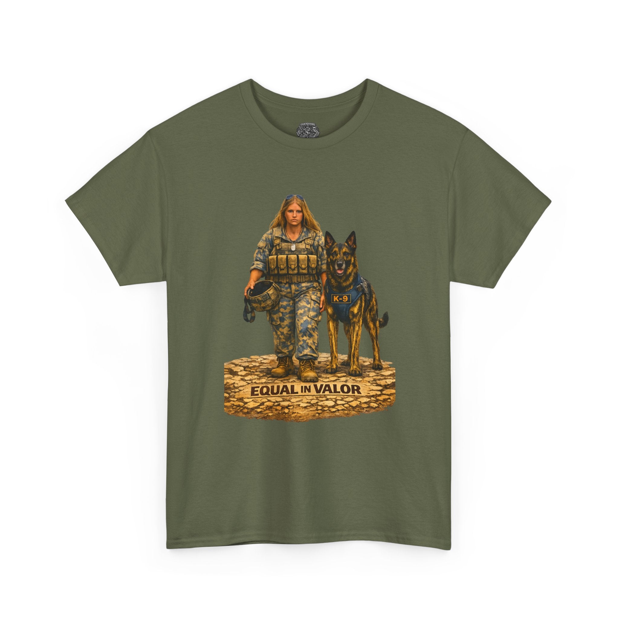 T-Shirt — Equal in Valor Military K9 Handler Tee