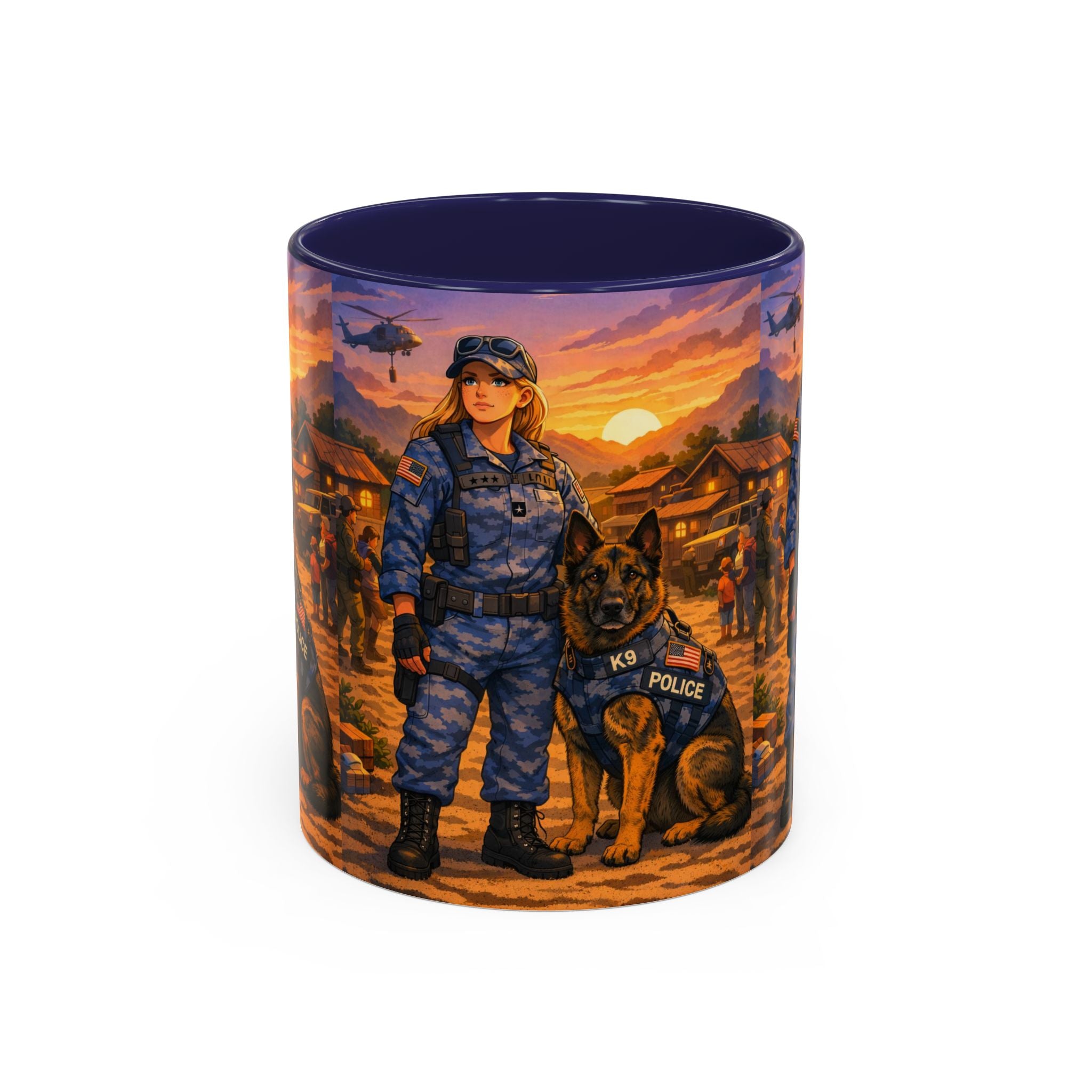 Police K9 Handler Coffee Mug — Tribute Accent Ceramic Mug (11/15oz)