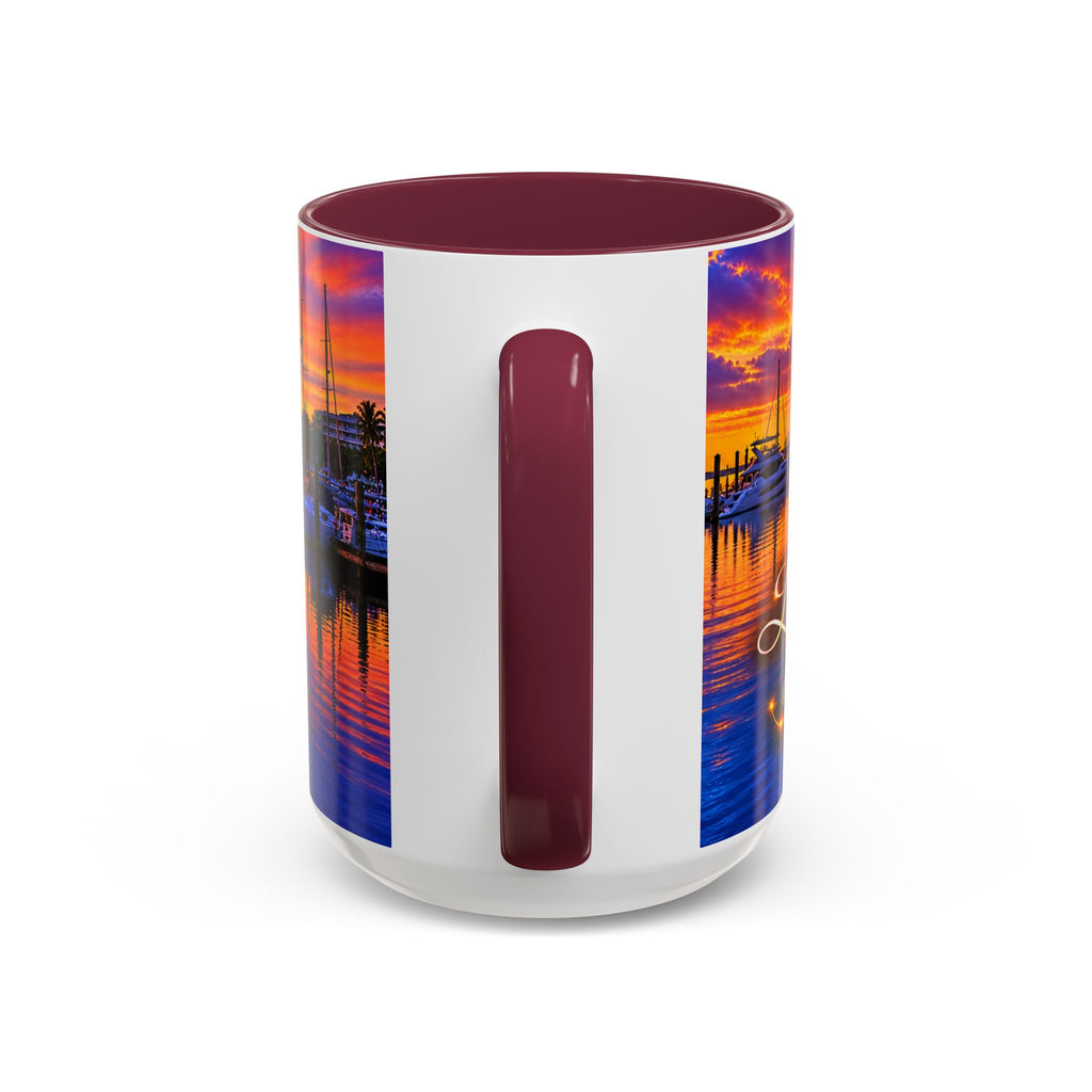 “Inspirational coffee cup” Sunset Marina Mug