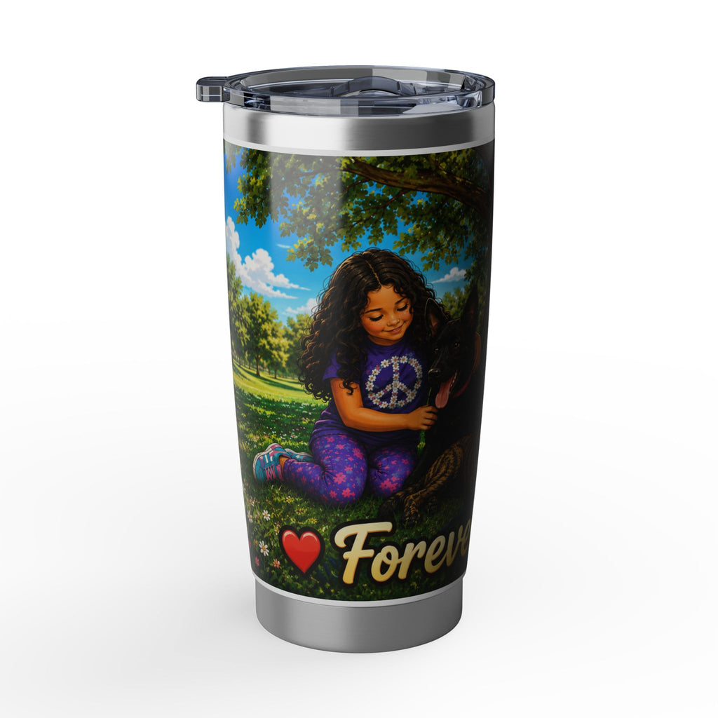 Vagabond 20oz Tumbler — "Forever Friends" German Shepherd Travel Tumbler