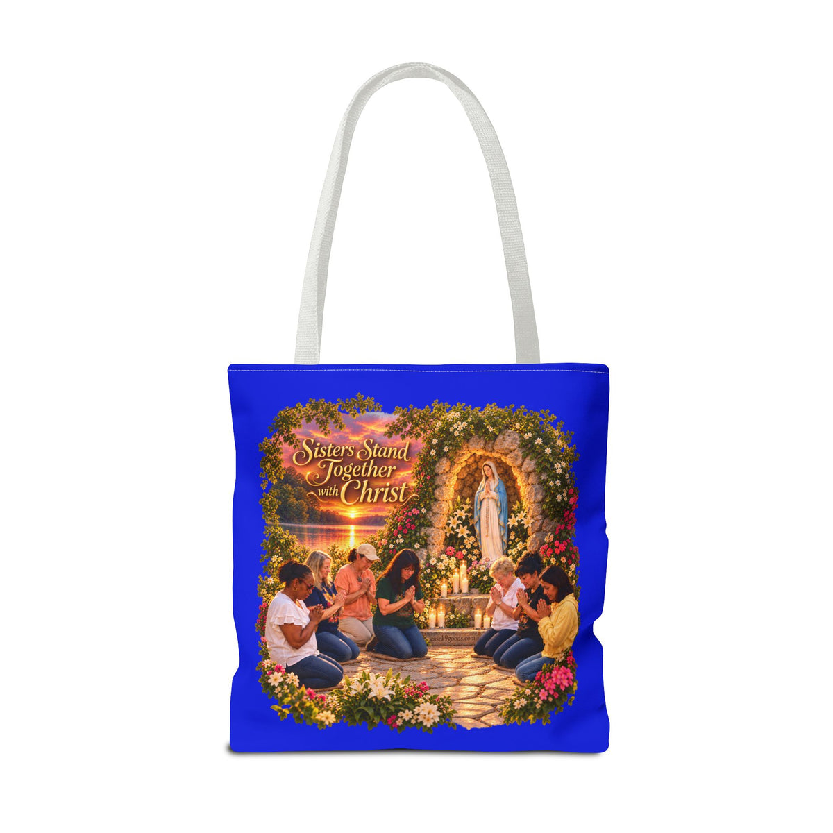 Sisters Standing Together in Christ Religious Christian Tote Bag