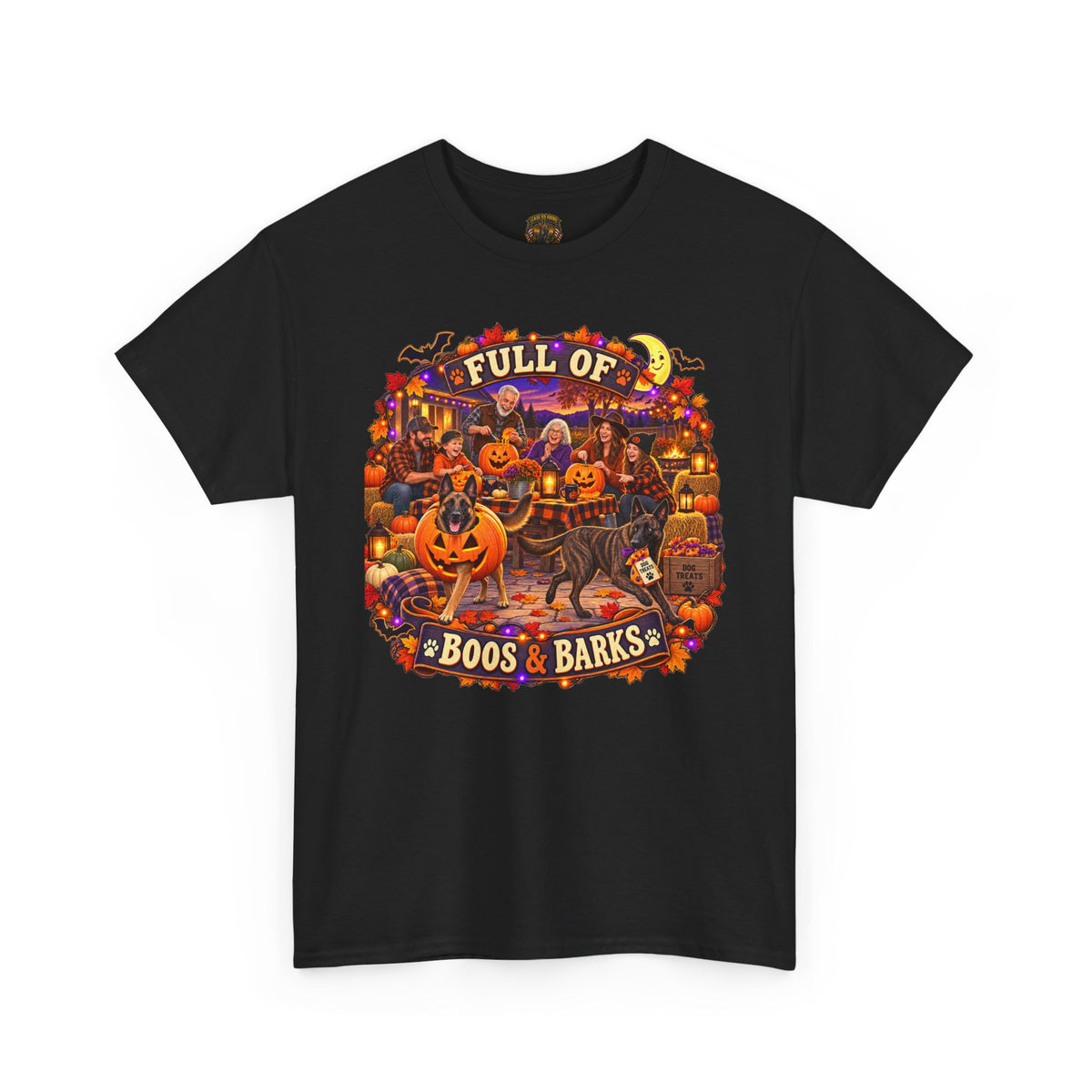 Halloween Dog T‑Shirt - "Full of Boos & Barks" Graphic Tee