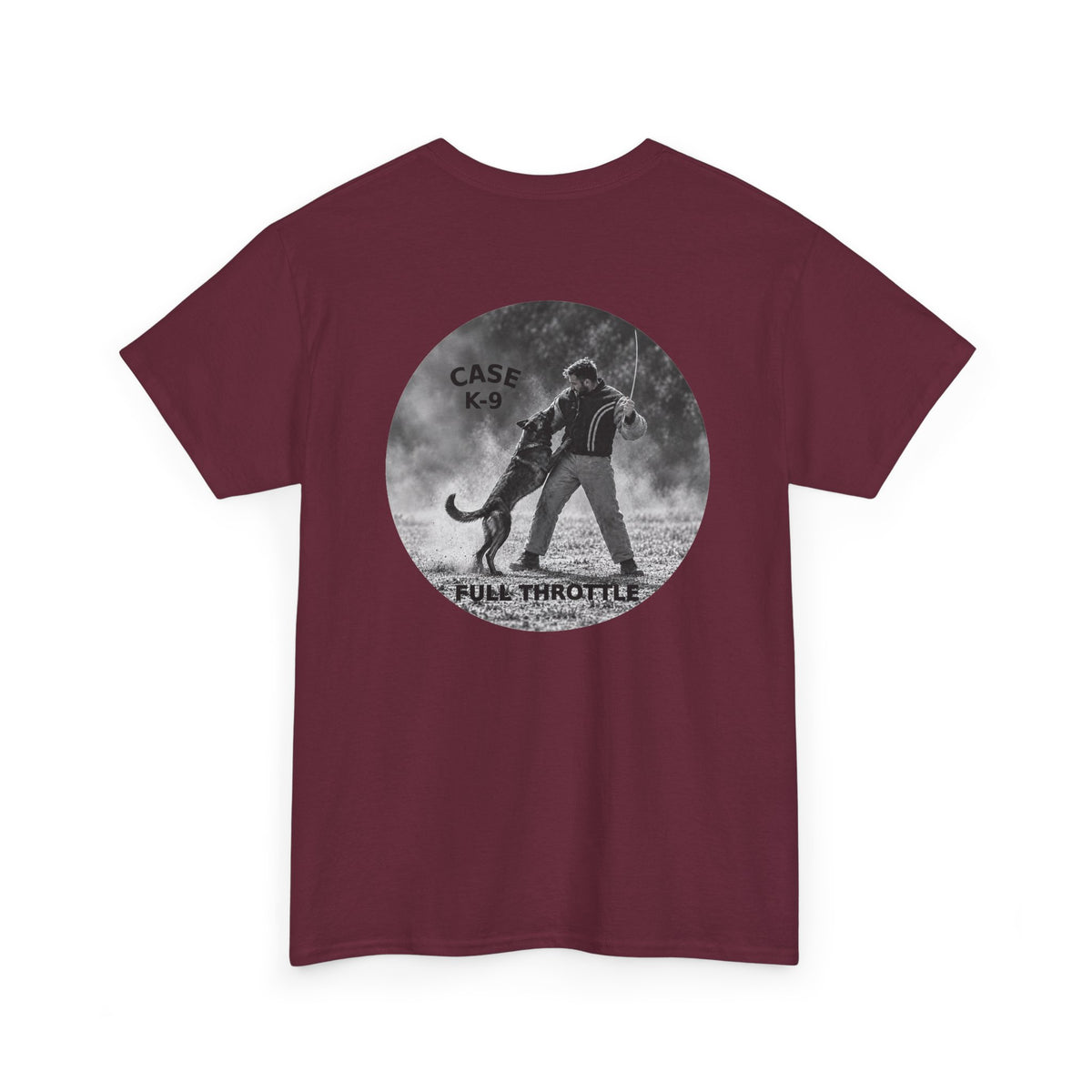 K9 Handler Tee – CASE K-9 “Full Throttle” Vintage Dog Unit T-Shirt