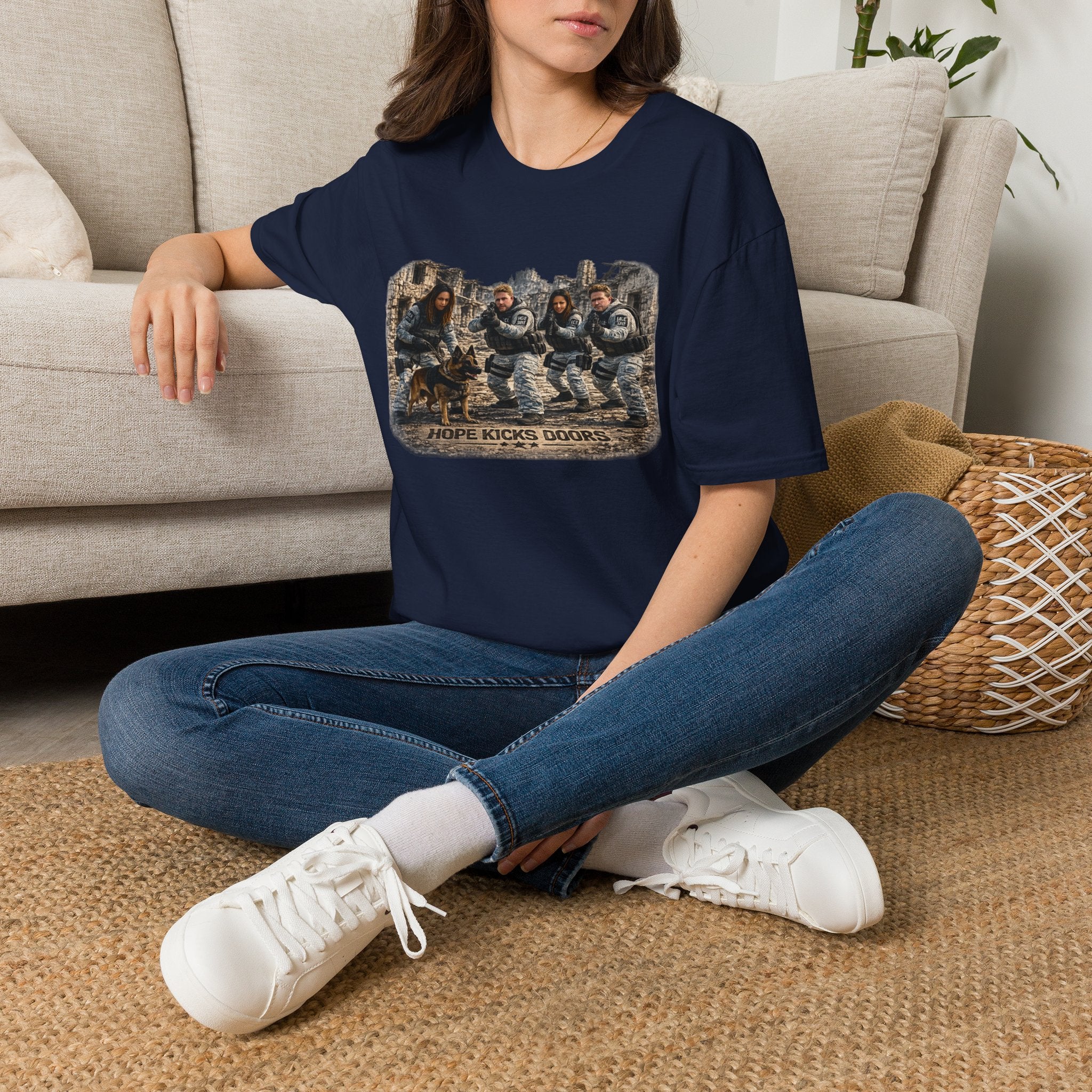 Military K-9 Team T-Shirt — Soldiers & Working Dog Squad Design