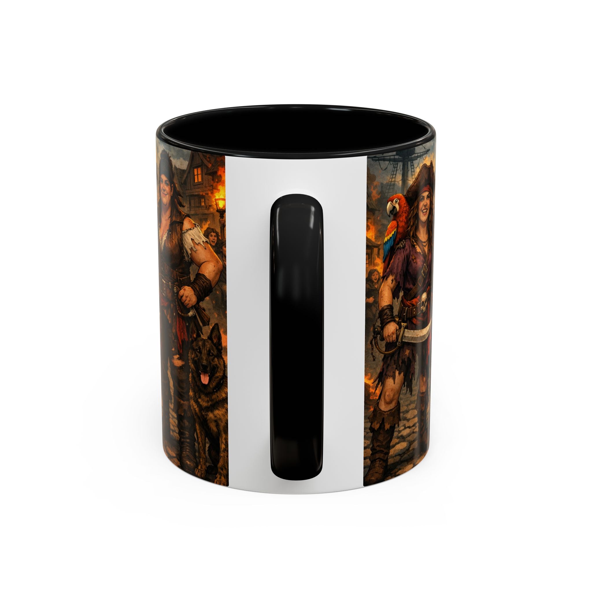 Pirate Family Coffee Mug — Fantasy Buccaneer Artwork 11/15oz