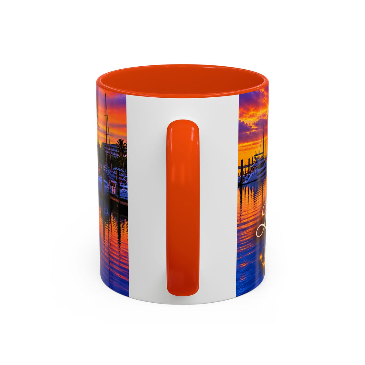 “Inspirational coffee cup” Sunset Marina Mug