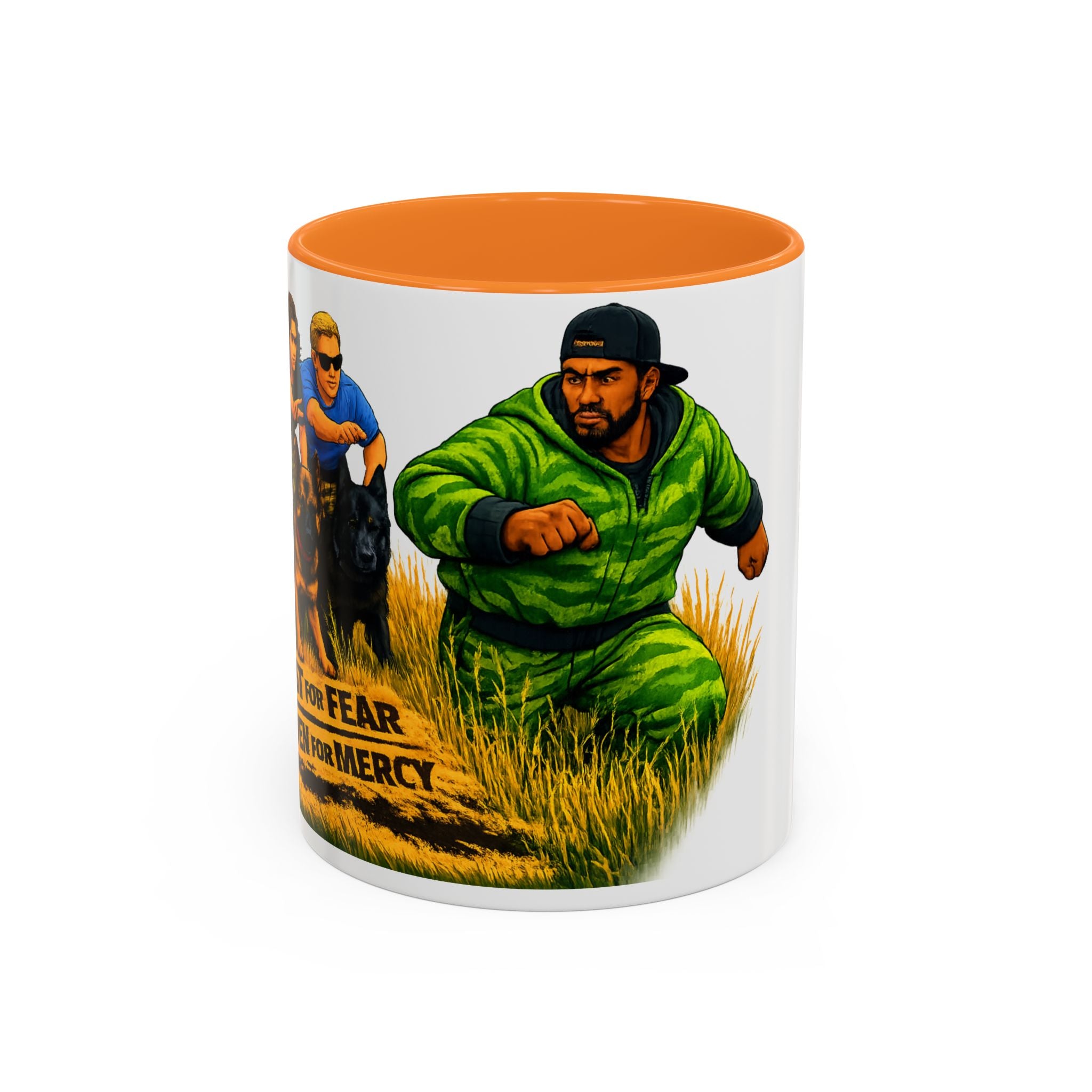 K9 Team Training Day Mug — 'No Fear, No Mercy' Coffee Cup