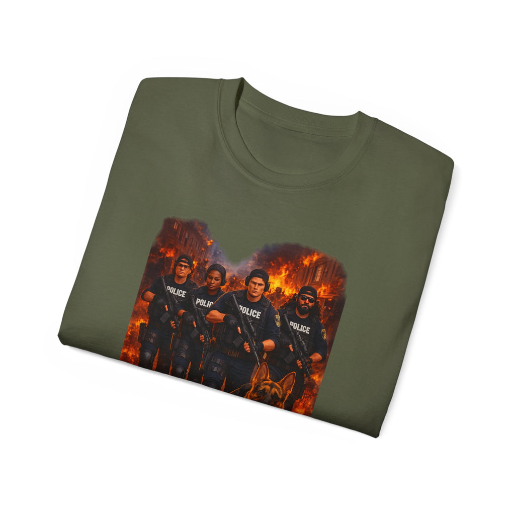 Police K9 Unit Tee — Firestorm Patrol Graphic Shirt