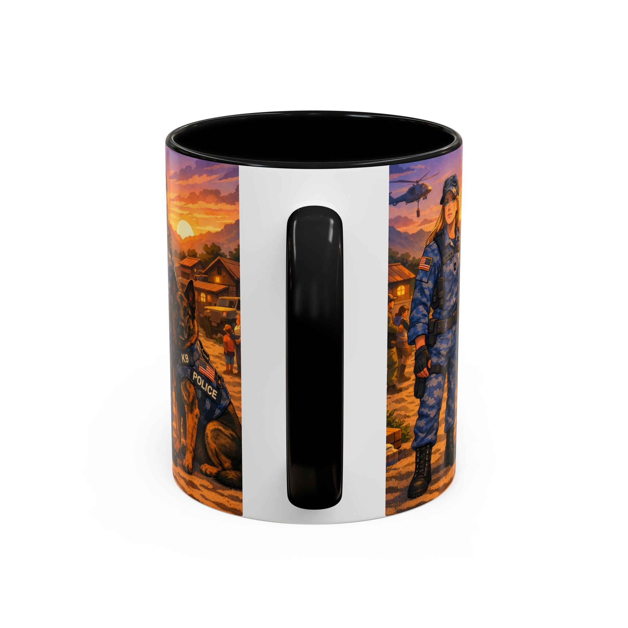 Police K9 Handler Coffee Mug — Tribute Accent Ceramic Mug (11/15oz)