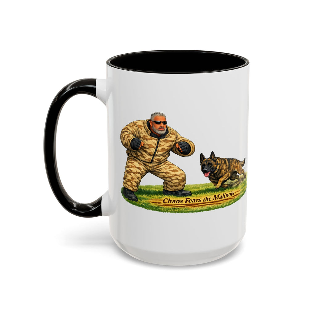 Belgian Malinois Coffee Mug — "Nothing Fears the Malinois" Dog Lover Gift (11oz/15oz)