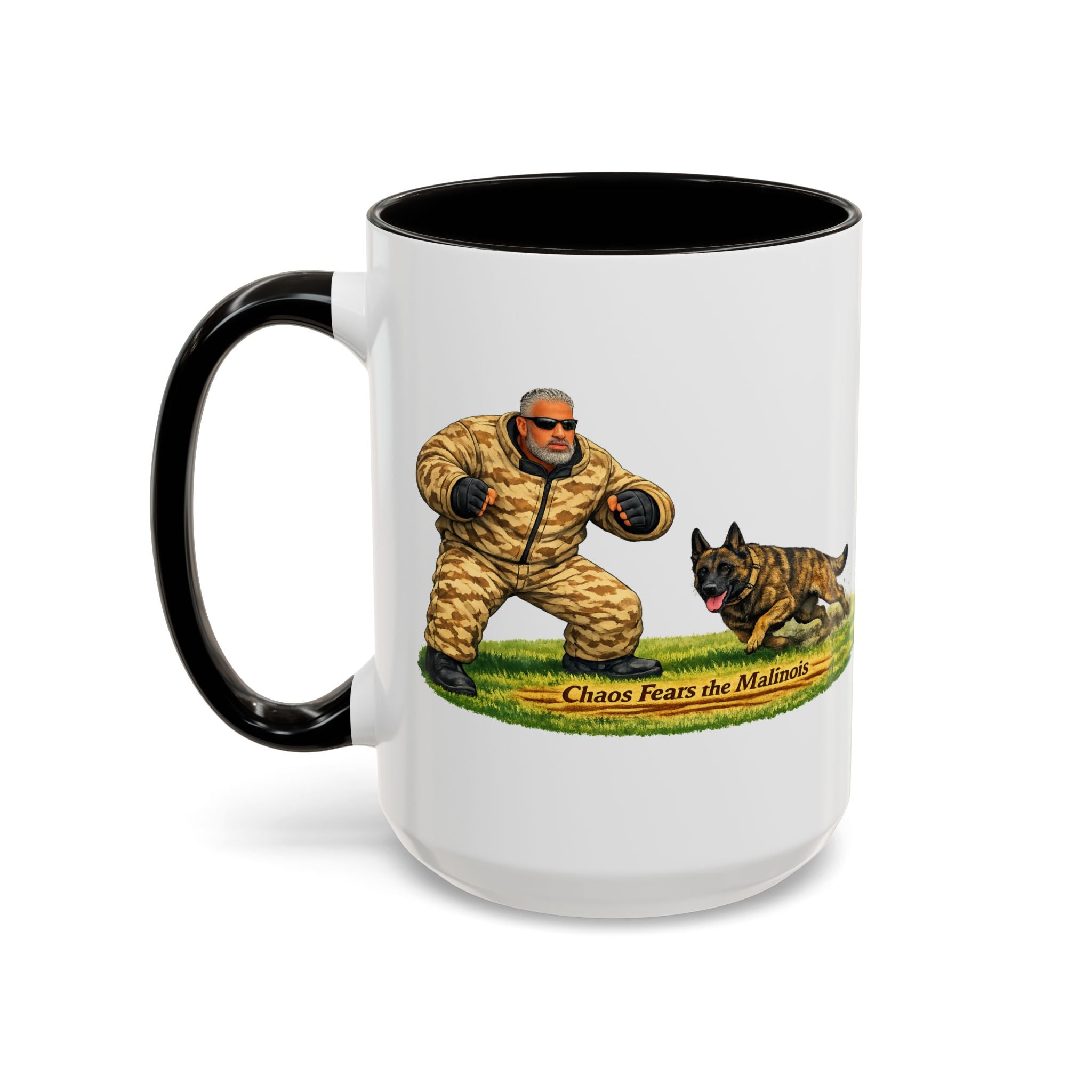 Belgian Malinois Coffee Mug — "Nothing Fears the Malinois" Dog Lover Gift (11oz/15oz)