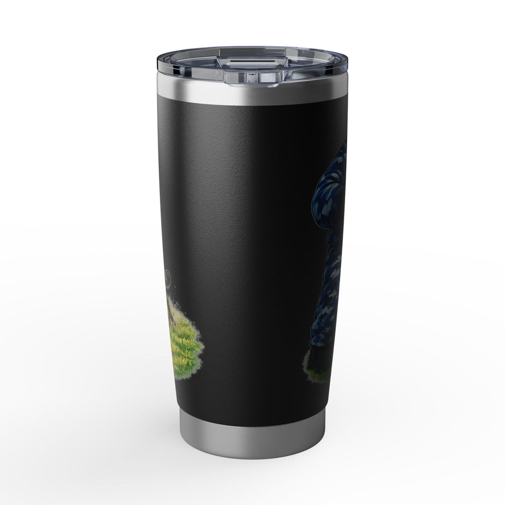 20oz Tumbler — "The Brindle Goes First" K9 Handler Travel Mug