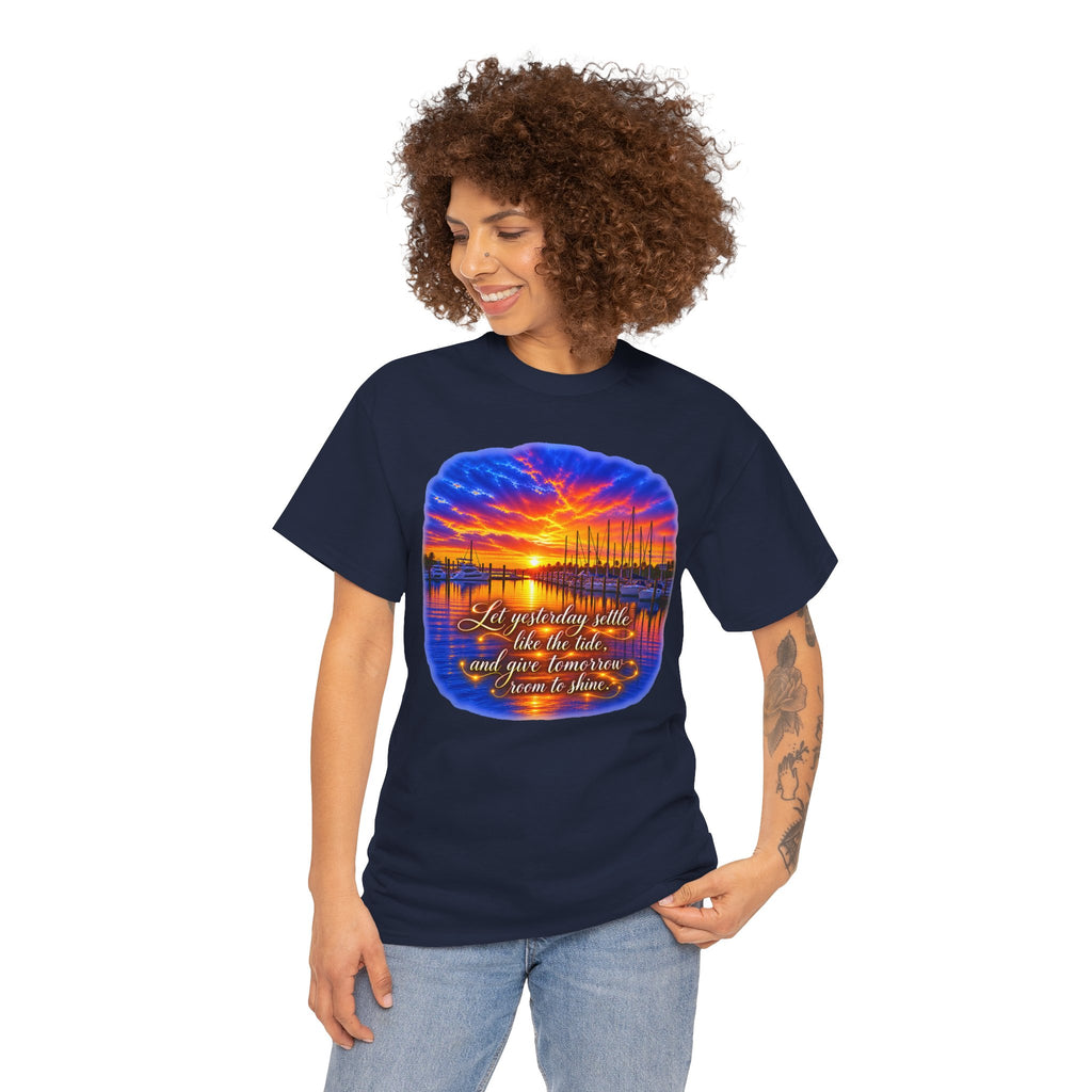 Sunset Harbor Inspirational Quote T-Shirt