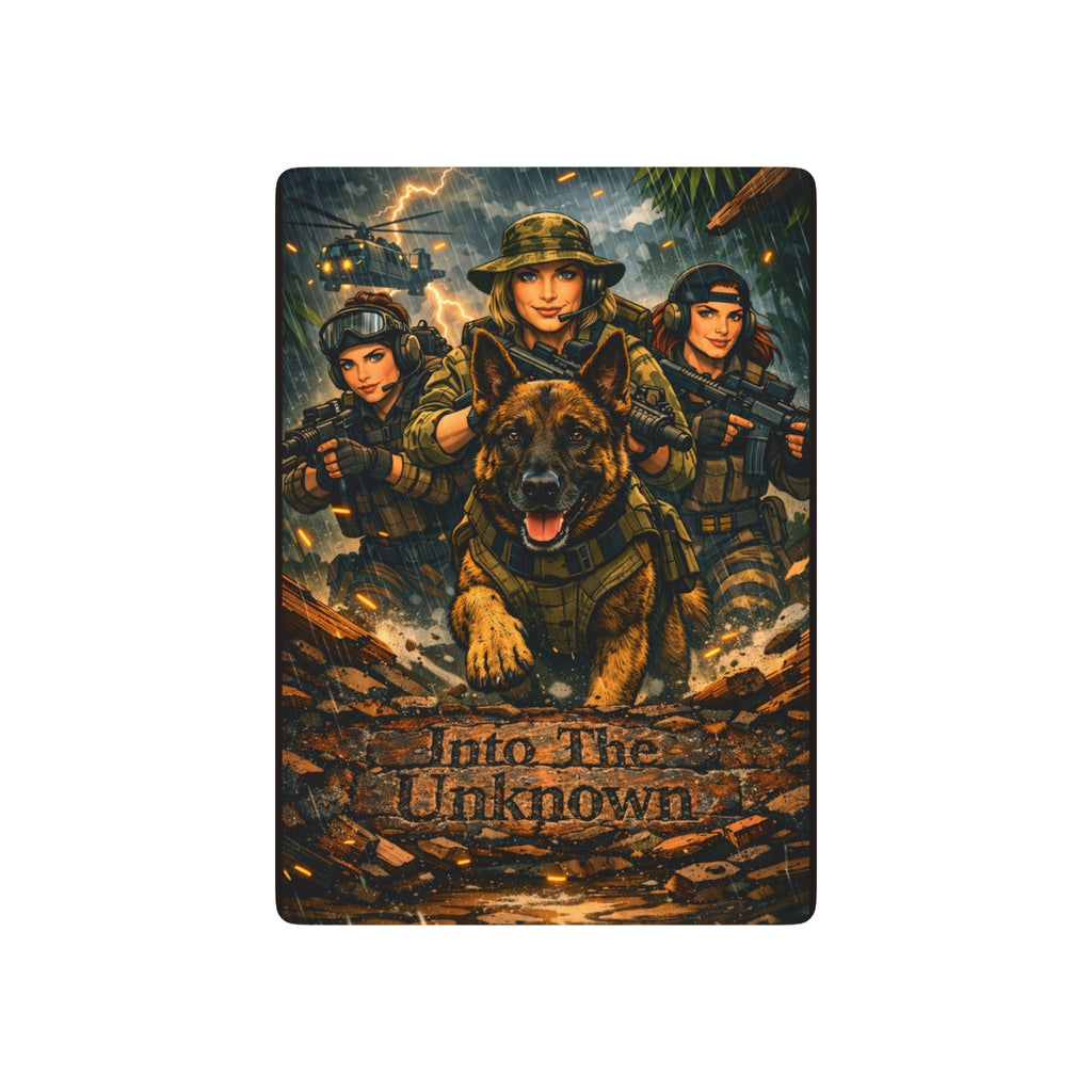 Military Women & K9 Poker Playing Cards — "Into The Unknown" Deck
