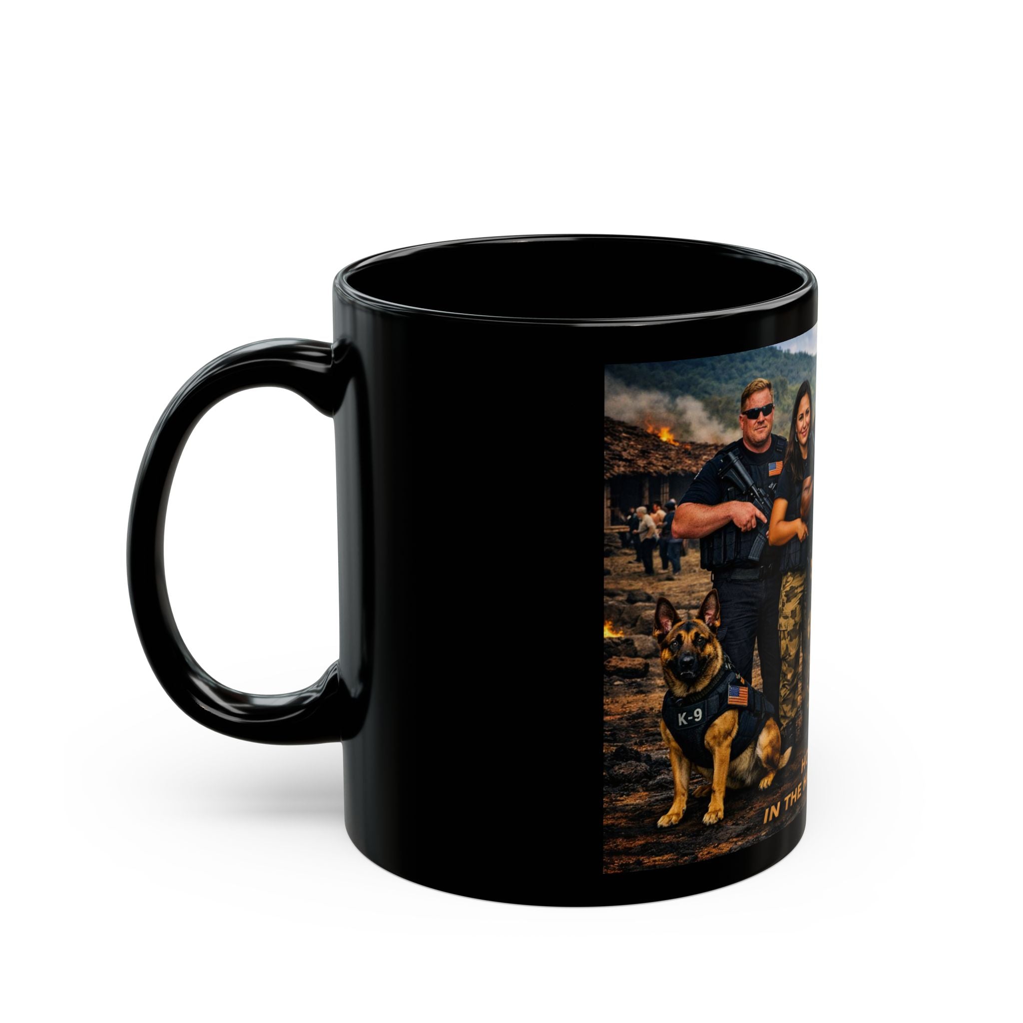 Veteran Rescue Team Black Mug — “Hope Survives in the Hands of the Brave” 11oz/15oz