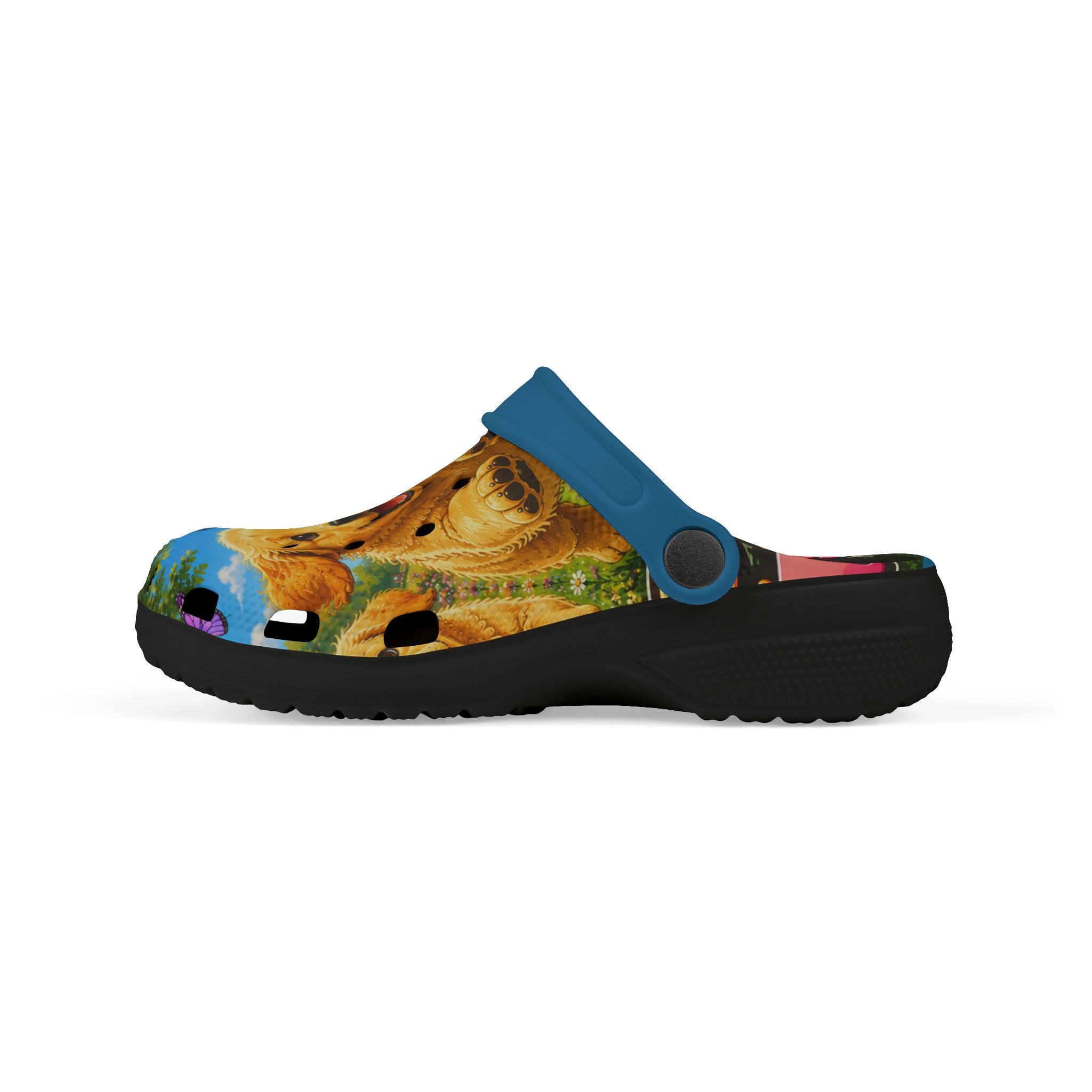 Kids Golden Retriever Clogs — Cute Puppy EVA Foam Slip-Ons