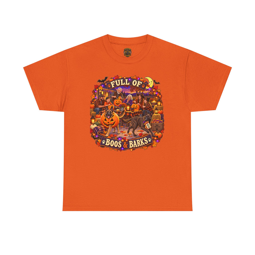 Halloween Dog T‑Shirt - "Full of Boos & Barks" Graphic Tee