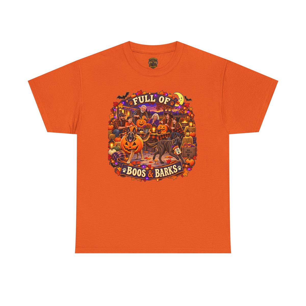 Halloween Dog T‑Shirt - "Full of Boos & Barks" Graphic Tee