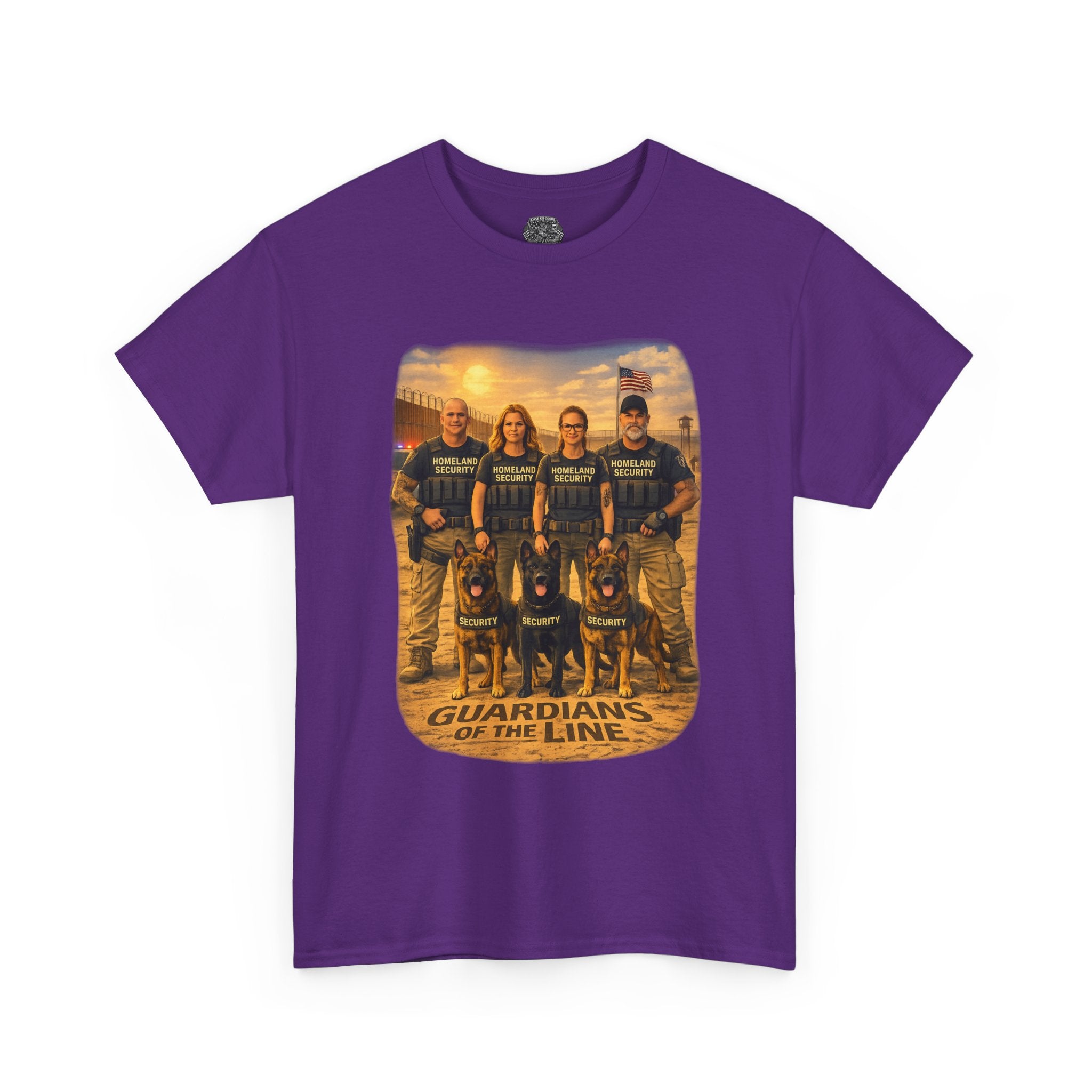 Guardians of the Line Tee – Vintage Military Tribute Graphic T-Shirt