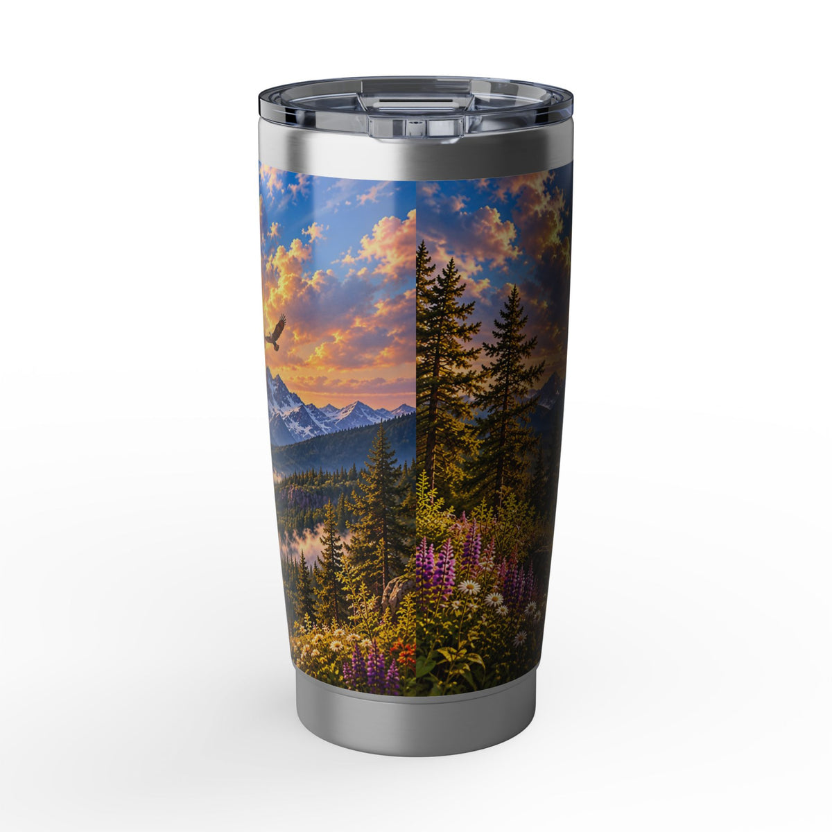 Psalm 139:5 Landscape Tumbler — Christian Inspirational Travel Mug