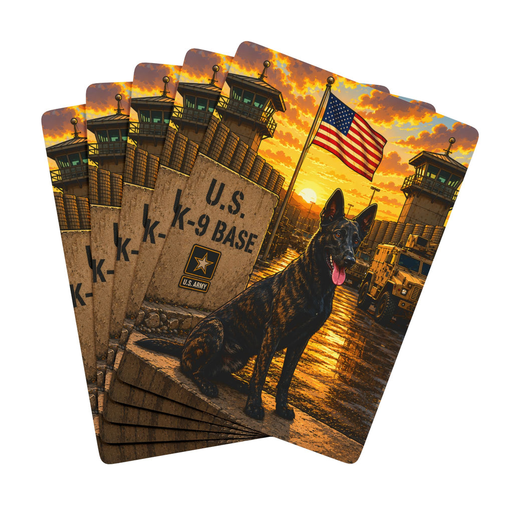 Patriotic K-9 Playing Cards — Military Dog Poker Deck